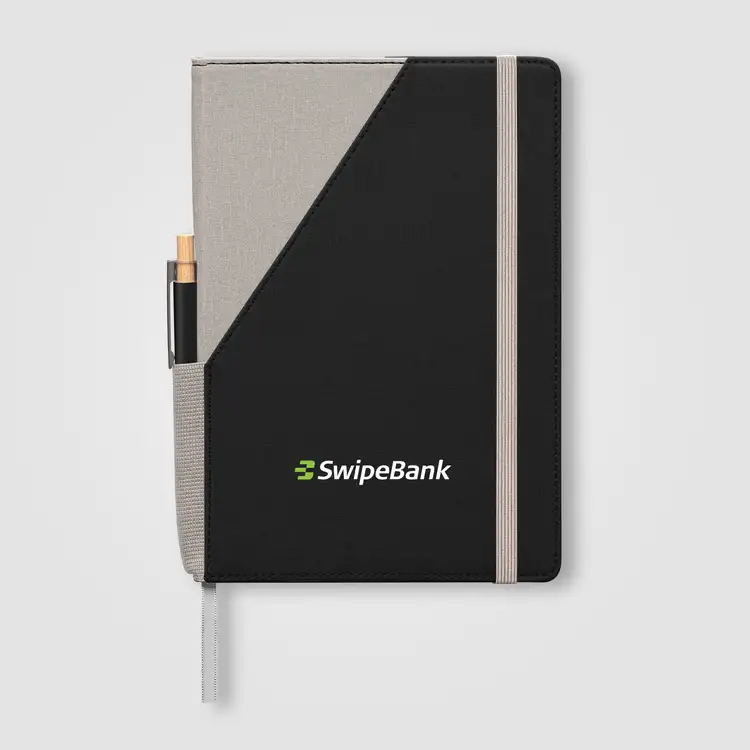 Xanadu Recycled PU Two-Tone Refillable Pen Set Notebook - A5 #2