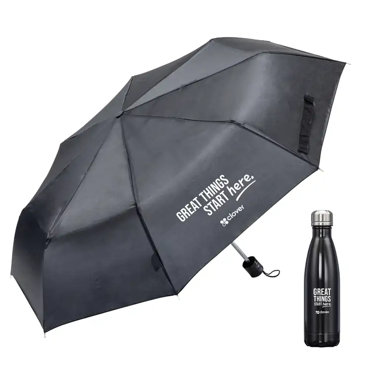Rain or Shine Onboarding Set with 17 oz Bottle and Umbrella