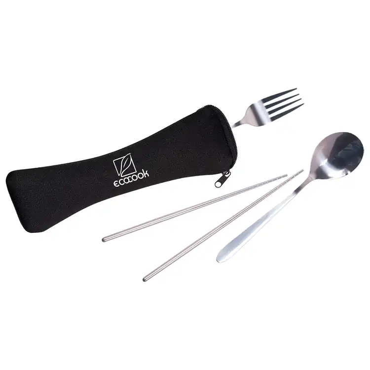 Travel Cutlery Set in a Zip Pouch #3