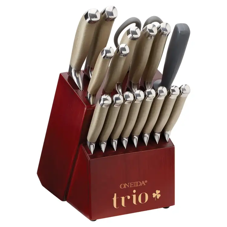 Ensemble de 18 pièces Oneida Preferred avec bloc à couteaux #2