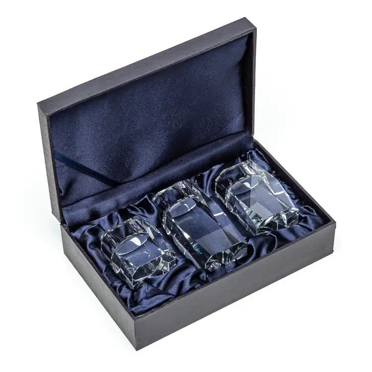 Abbey Optical Crystal Candleholder Set of 3 #2