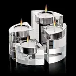Saks Optical Crystal Candleholder Set of 4