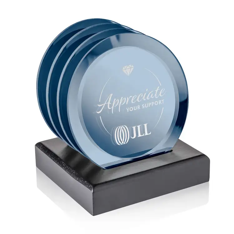 Ensemble de 4 sous-verres Aladdin sur support Noir #4