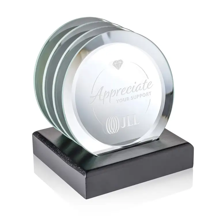 Ensemble de 4 sous-verres Aladdin sur support Noir #5