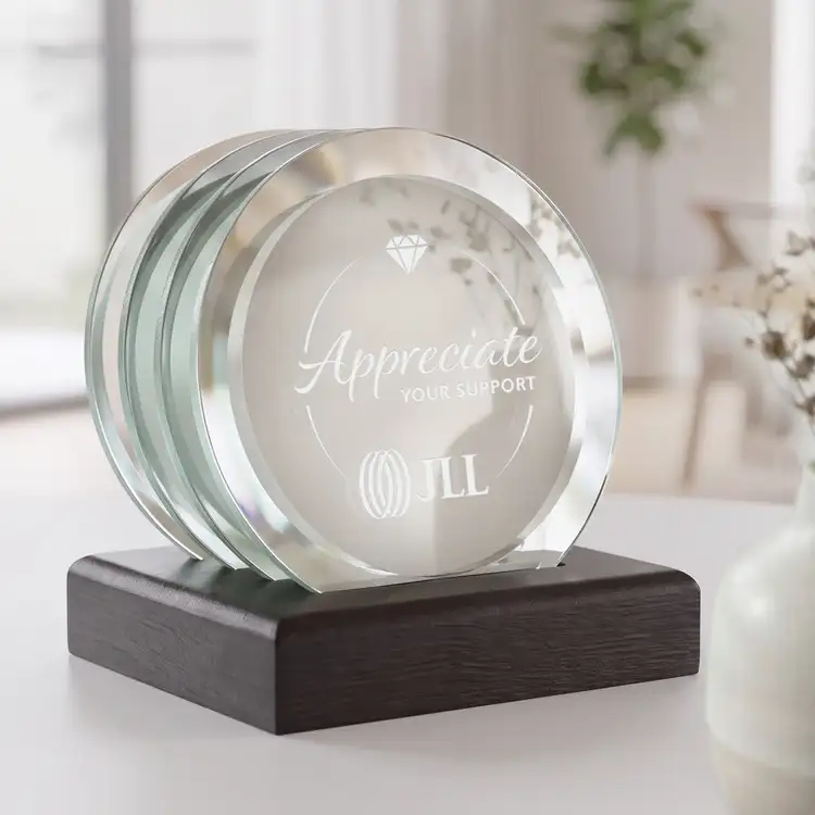 Ensemble de 4 sous-verres Aladdin sur support Noir #7