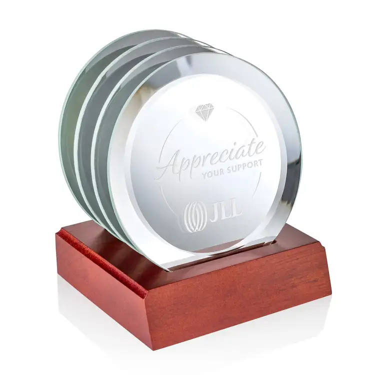 Ensemble de 4 sous-verres Aladdin sur support Palissandre #5