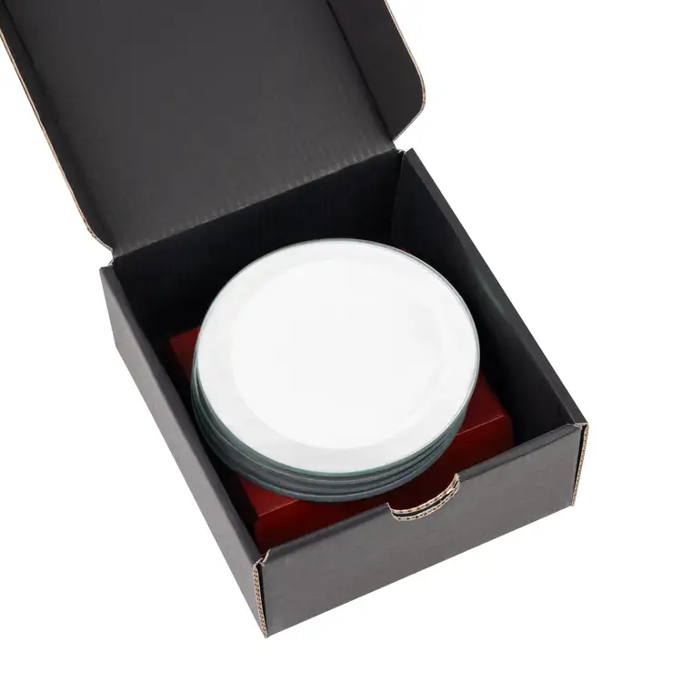 Ensemble de 4 sous-verres Aladdin sur support Palissandre #6