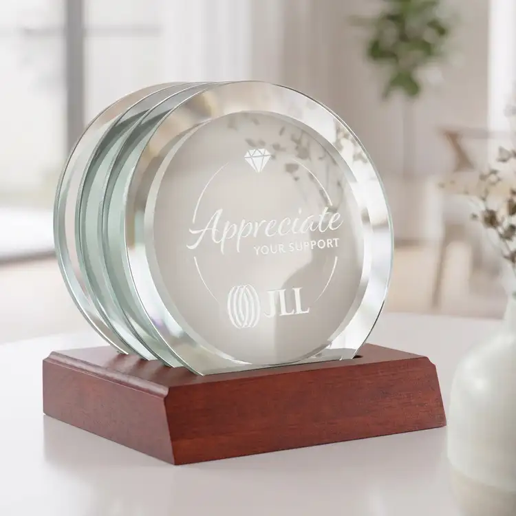 Ensemble de 4 sous-verres Aladdin sur support Palissandre #7