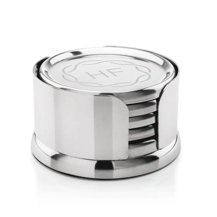 Ensemble de 4 sous-verres Baldoni avec support