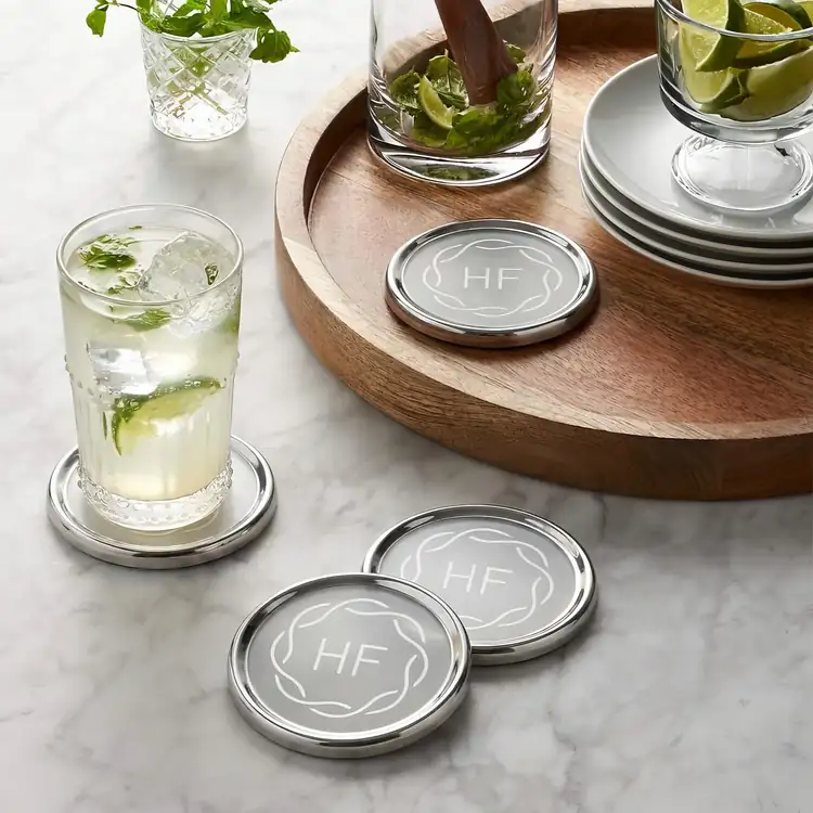 Ensemble de 4 sous-verres Baldoni sans support #3