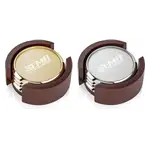 Danville Coasters - Set of 4 - Metal on Colfax Base