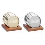 Danville Coasters - Set of 4 - Metal on Porterfield Base