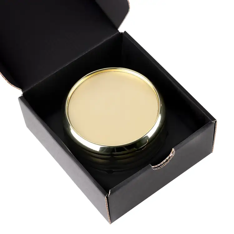Danville Coasters - Set of 4 - Leatherette on Satin Black Base #4