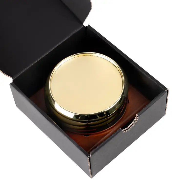 Ensemble de 4 sous-verres Danville multicolore sur support Porterfield #6