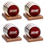 Danville Coasters - Set of 4 - Multicolor on Porterfield Base