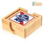Fairfax Coasters - Set of 4 - Bamboo - Multicolor