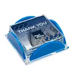 Ensemble de 4 sous-verres Rockford en cristal Starfire multicolore sur support Herning Bleu