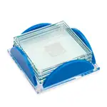 Rockford Coasters - Set of 4 - Jade on Herning Blue Base