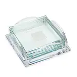 Rockford Coasters - Set of 4 - Jade on Herning Clear Base