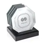 Ensemble de 4 sous-verres Sloane sur support Noir