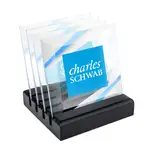 Talbot Coasters - Set of 4 - Multicolor on Black Base