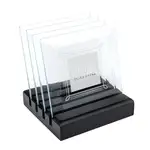 Talbot Coasters - Set of 4 on Black Base