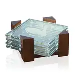 Ensemble de 4 sous-verres Wealdon en verre jade