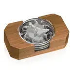 Ensemble de 4 sous-verres ronds en cristal Starfire