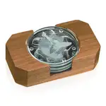 Ensemble de 4 sous-verres ronds en verre jade