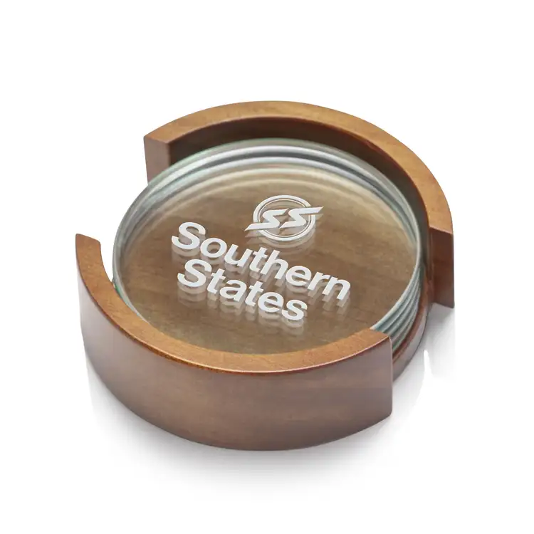 Coasters - Set of 4 - Round on Colfax Base