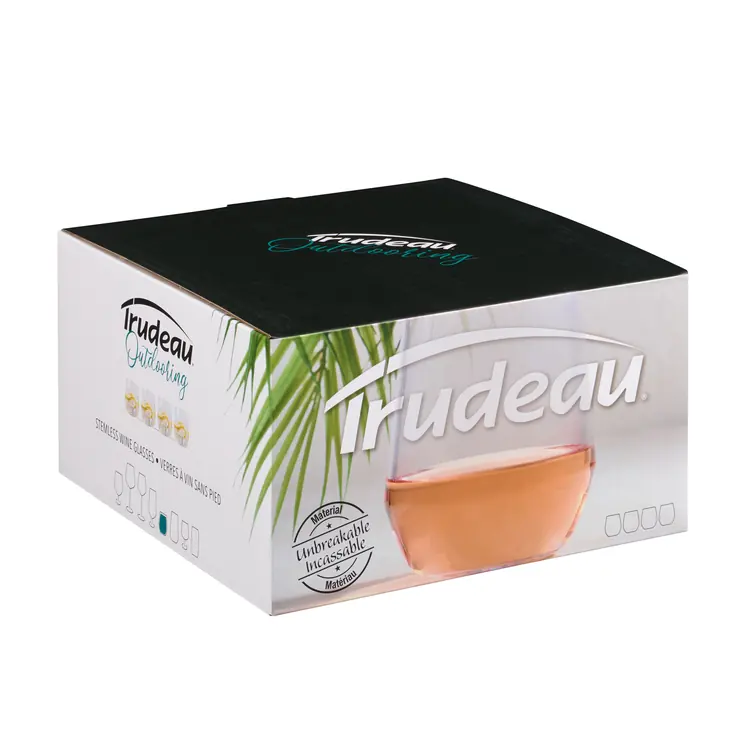 Poolside Tritan Stemless Wine Glass Set of 4 - 15 oz - Imprinted #3