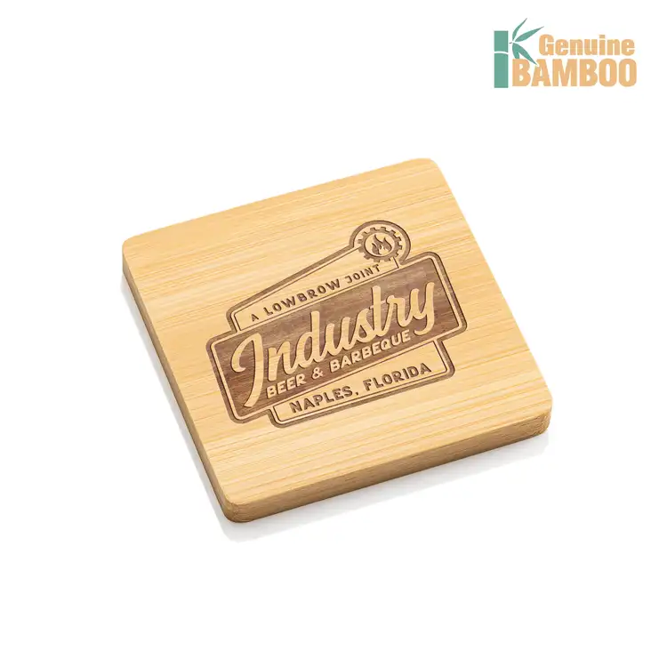 Burke Coasters - Set of 6 - Square - Bamboo #2