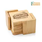 Burke Coasters - Set of 6 - Square - Bamboo