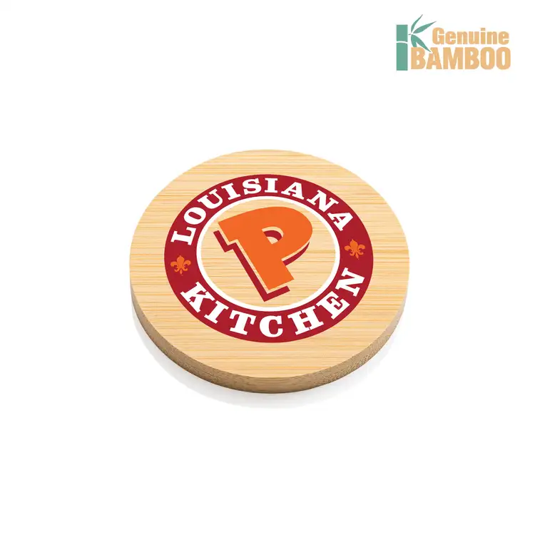 Ensemble de 6 sous-verres Yorkshire ronds en bambou multicolore #2
