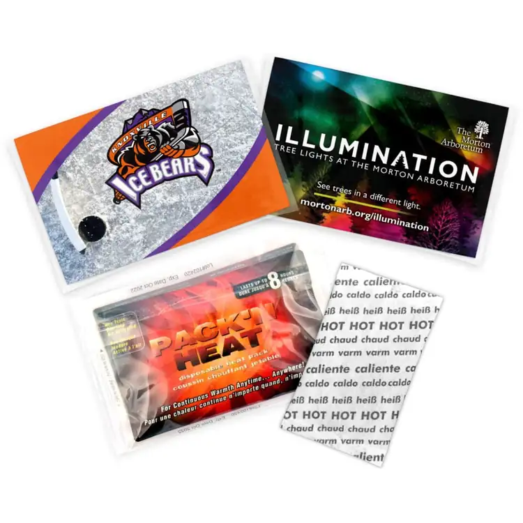 Hand Warmer Pair with Custom Insert Card