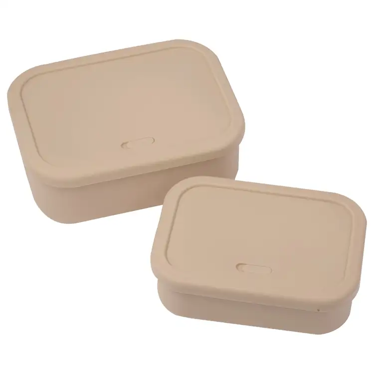 Ensemble de deux contenants alimentaires en silicone à soupape #4