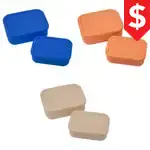 Ensemble de deux contenants alimentaires en silicone à soupape