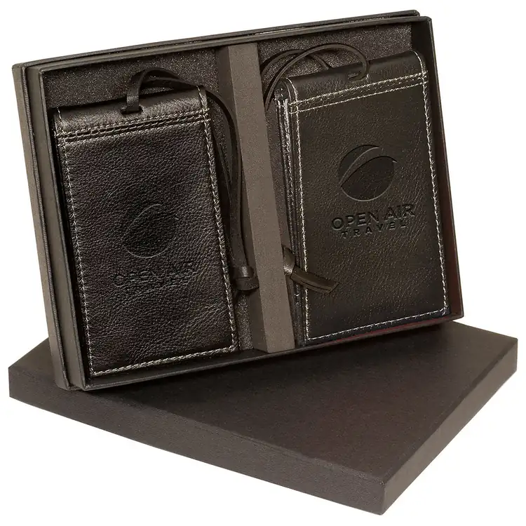 Leeman Voyager Barclay Luggage Tag Pair Gift Set #2