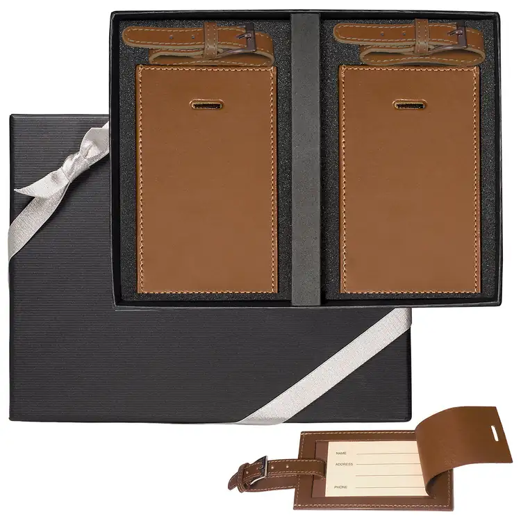 Leeman Whitney Marquis Luggage Tag Pair Gift Set #8