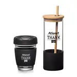 Ensemble de gobelets Shantiro en verre borosilicaté 8 oz et 17 oz
