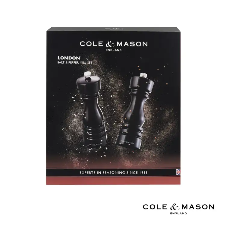 Ensemble de moulins à sel et à poivre London Gloss Cole & Mason 7 po #6