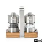 Ensemble de moulins à sel et à poivre Menage Minimill AdHoc avec base en acacia