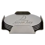 Ensemble de sous-verres en acier inoxydable Augusta