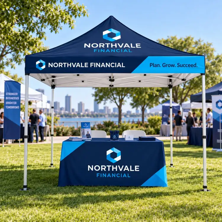 Tent Package with Sublimated Fitted Tablecloth #2