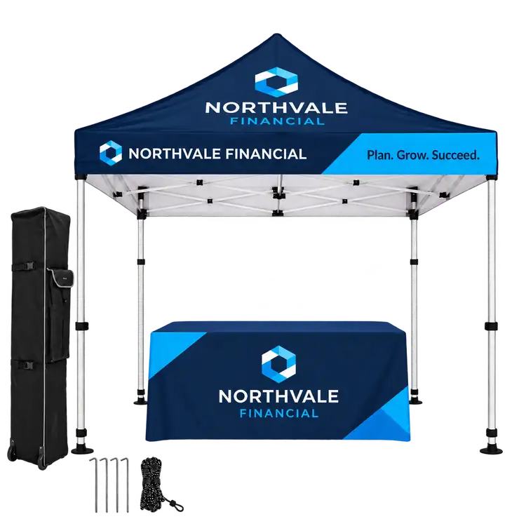 Tent Package with Sublimated Fitted Tablecloth