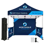 Tent Package with Double Sided Backwall and Half Walls
