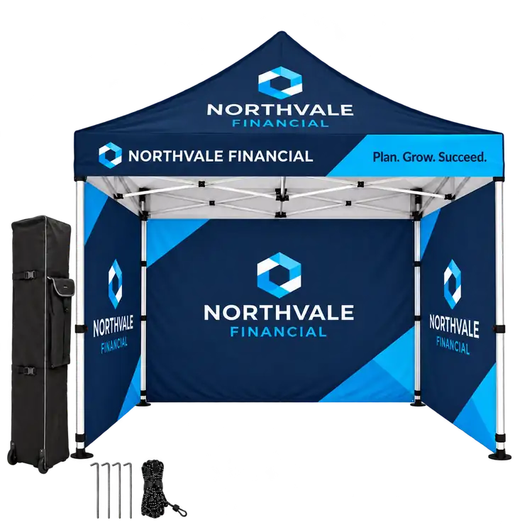 Tent Package with Three Sublimated Full Walls