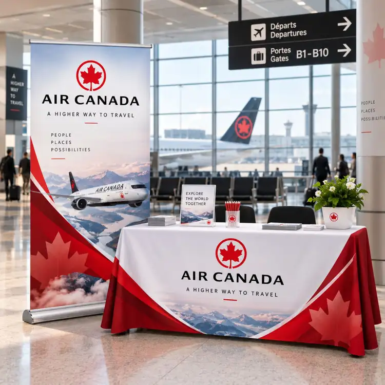 Deluxe Retractable Banner and Tablecloth Display Package #2