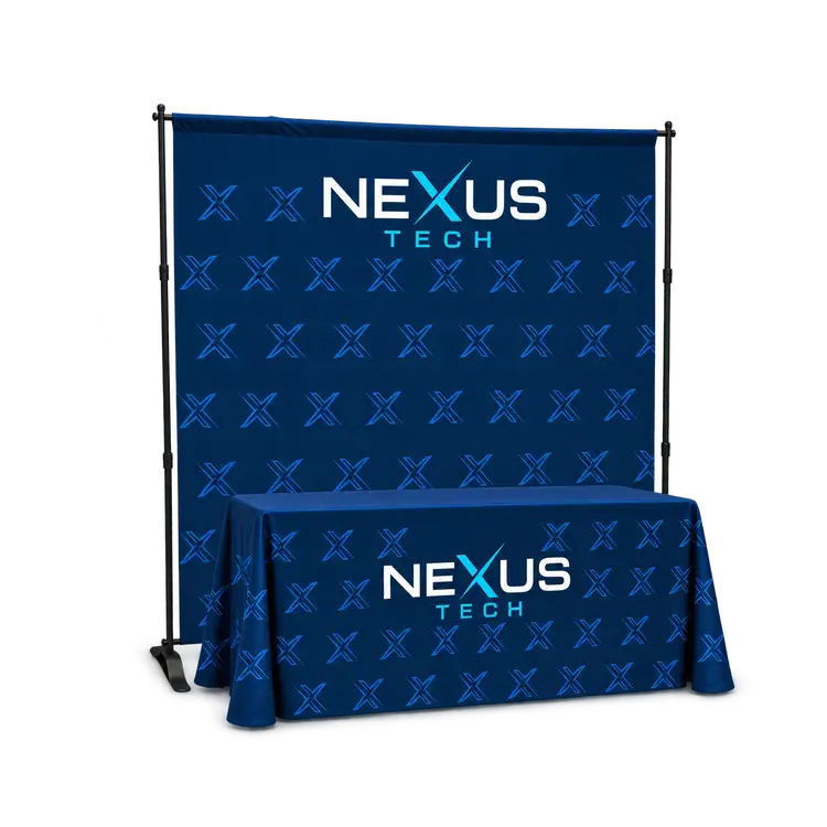 Deluxe Telescopic Wall and Tablecloth Display Package