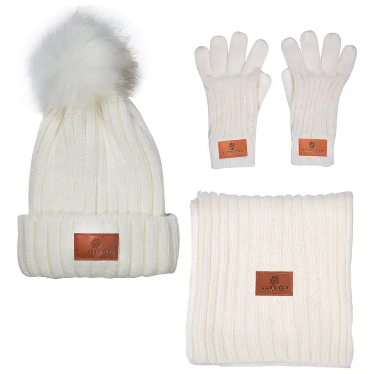 Leeman Fur Pom Winter Accessory Set #4